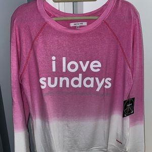 Long sleeve Love Peace World top, 2 tones